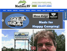 Tablet Screenshot of madisonrv.com